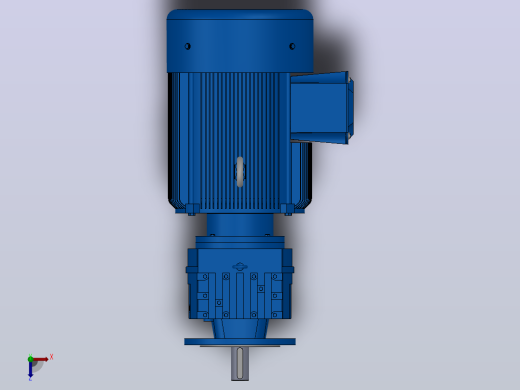 RF77法兰轴伸式安装斜齿轮减速机RF77-Y11-4P-160M-M1-0°-Φ250俯视缩略图