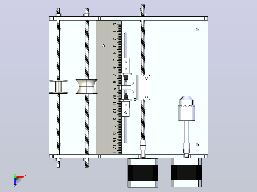 变压器绕线机transformer-winding-machine-模型格式为 stp俯视图