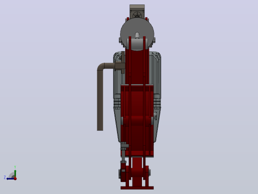 YW、YWB系列电力液压鼓式制动器YW315-300-ⅠA-HL-WC.RL.WC右视缩略图