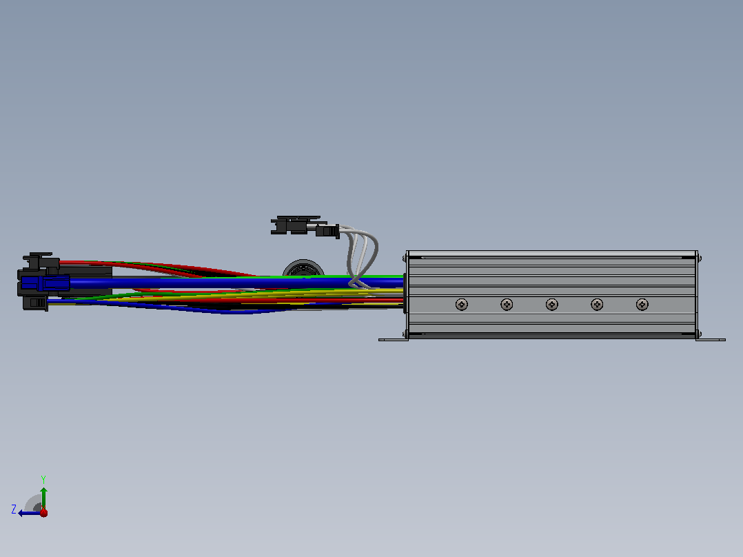 电动车零件EBIKE控制器36至72VDC45A右视图