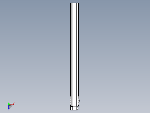 皮带直线轴半封闭可选导轨TPA-HNB-202D-140-L2050-LP-Y-P75-N3俯视缩略图