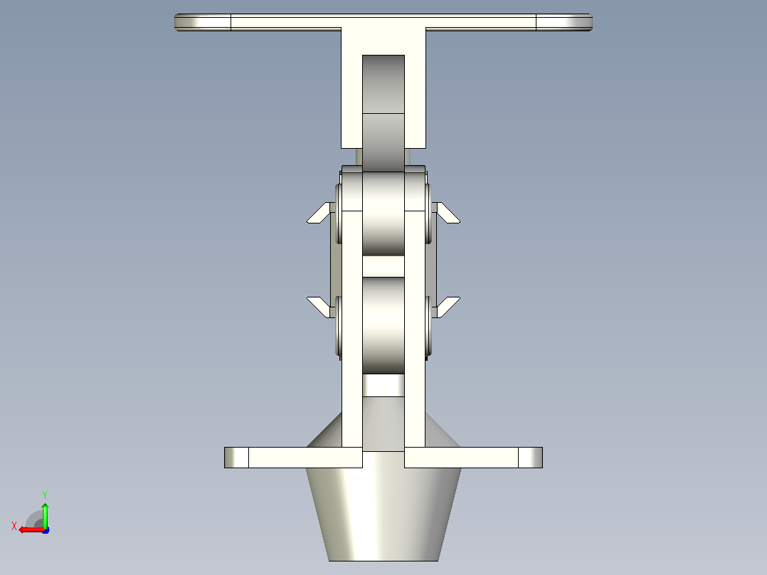 橡胶压头13系列垂直式快速夹钳[QC-13007-SS]后视图