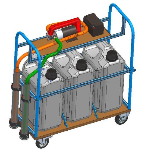 带泵的移动柴油罐推车-3x 30 L +50 Lmin传输系统缩略图