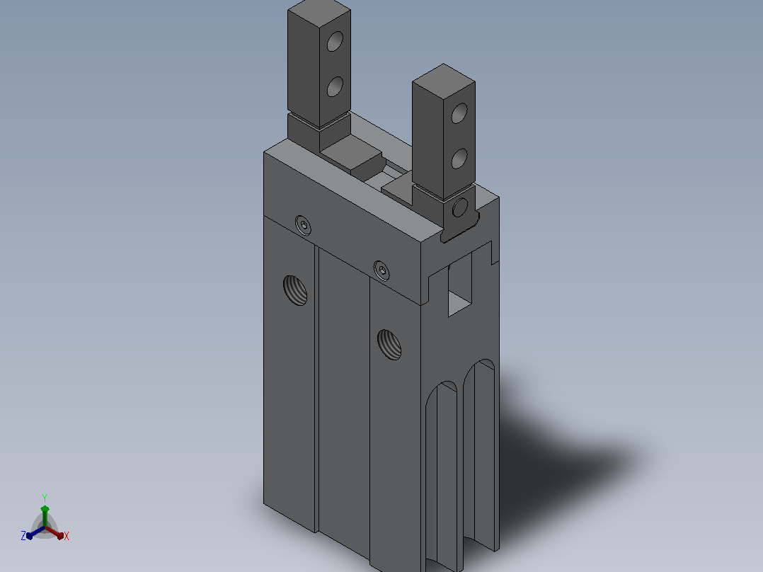 气爪（平行开闭型）HMHZ2系列[HMHZ2-6D]主视图
