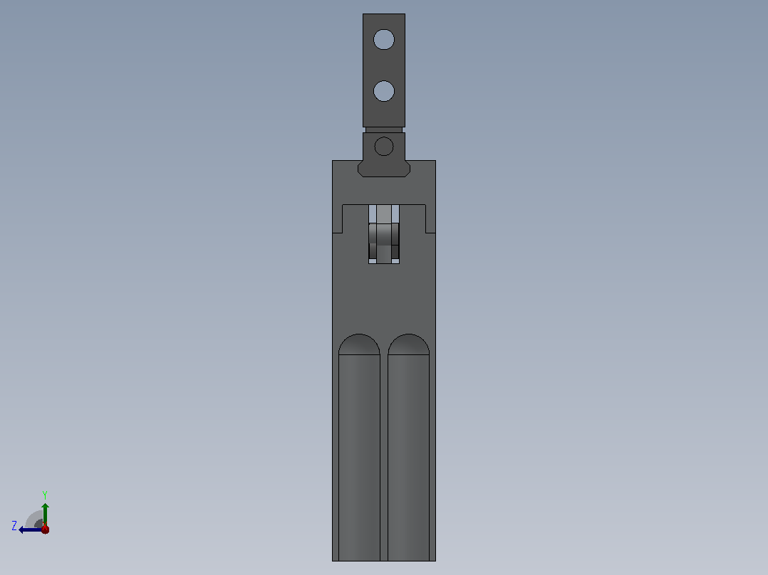 气爪（平行开闭型）HMHZ2系列[HMHZ2-6D]右视图