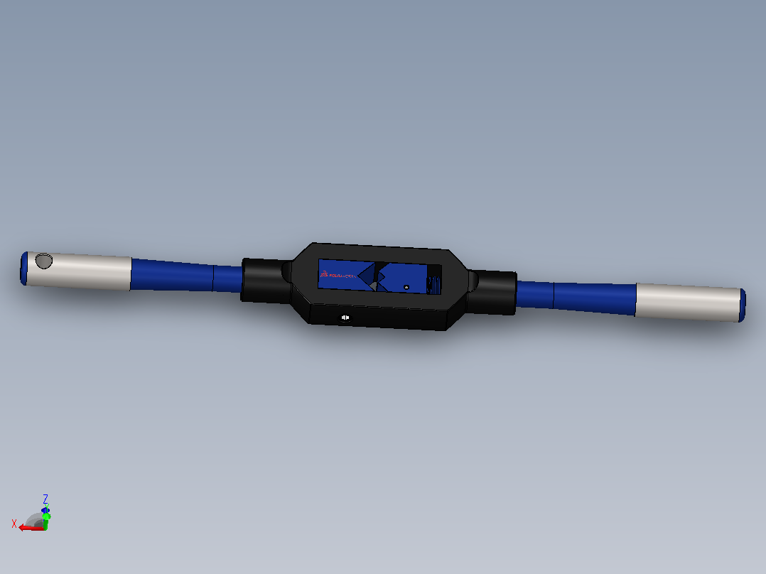 solidworks可调丝锥柄主视图