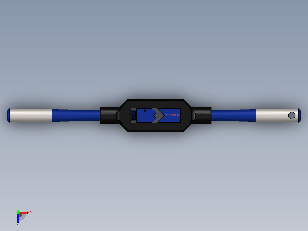 solidworks可调丝锥柄俯视图