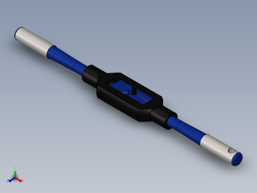 solidworks可调丝锥柄正等轴测缩略图