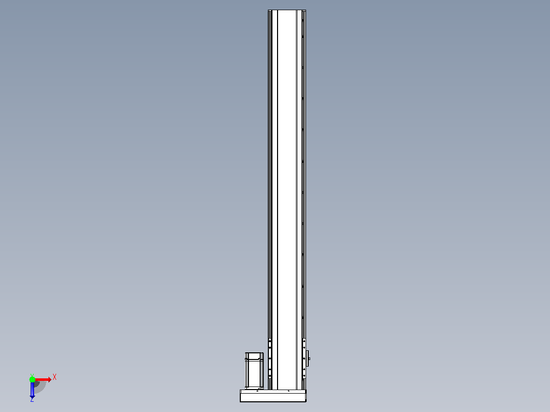 日规模组半封闭丝杆TPA-HNR-120D-1610C-L1000-ML-C-P40-N3俯视图