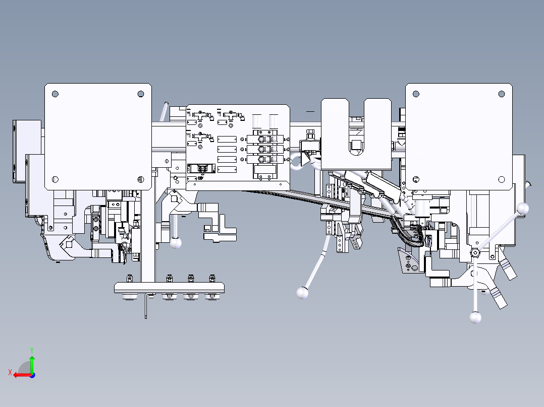 汽车门焊接工装sw20后视图