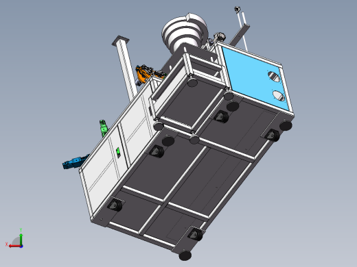 纸管音圈绕线机（含bom工程图）sw18可编辑后视缩略图