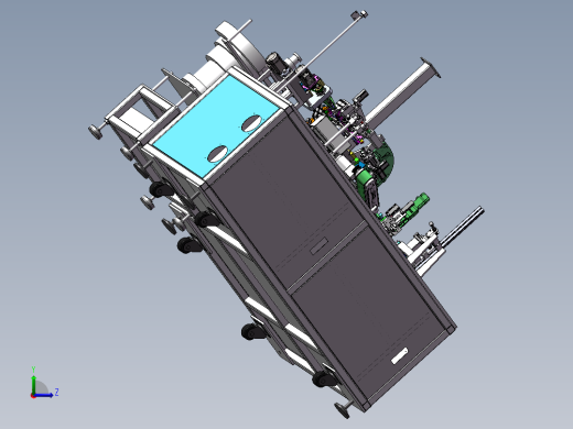 纸管音圈绕线机（含bom工程图）sw18可编辑左视缩略图