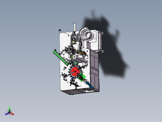 纸管音圈绕线机（含bom工程图）sw18可编辑正等轴测缩略图