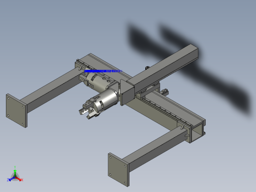 五自由度桁架机器人3D模型