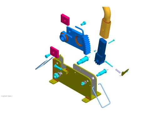 手动钢筋切断机3D数模图纸 STP格式缩略图