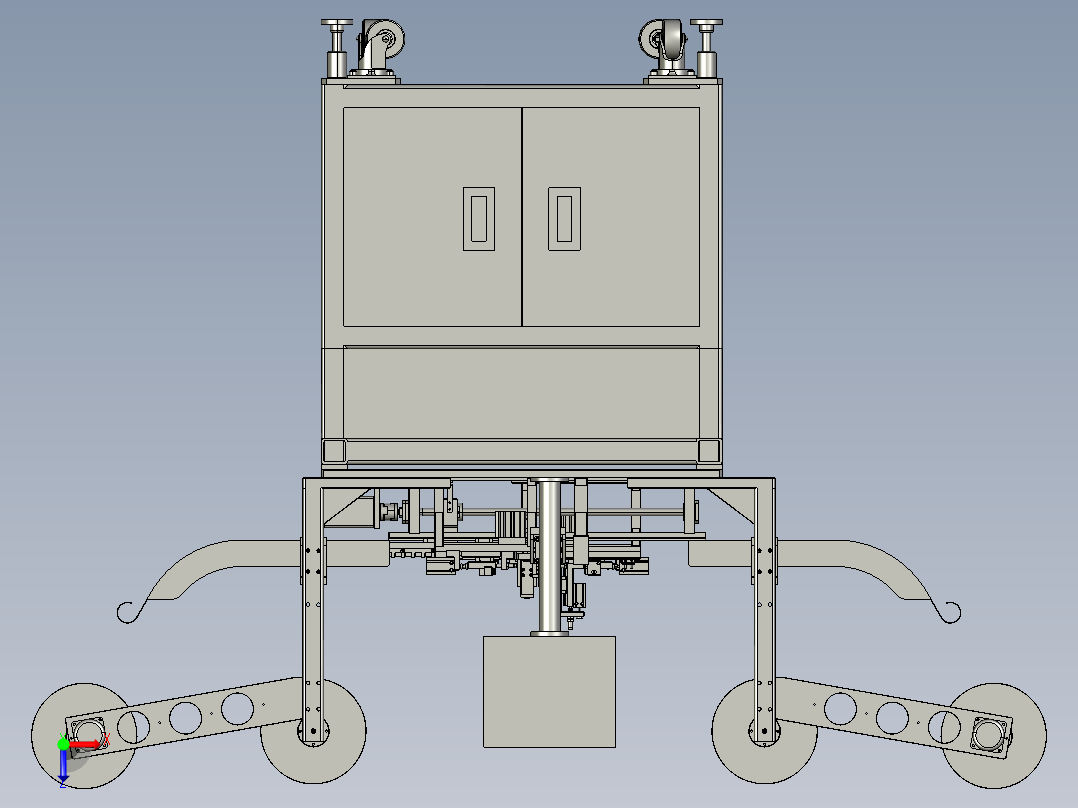 非标全自动插针裁切机3D模型俯视图