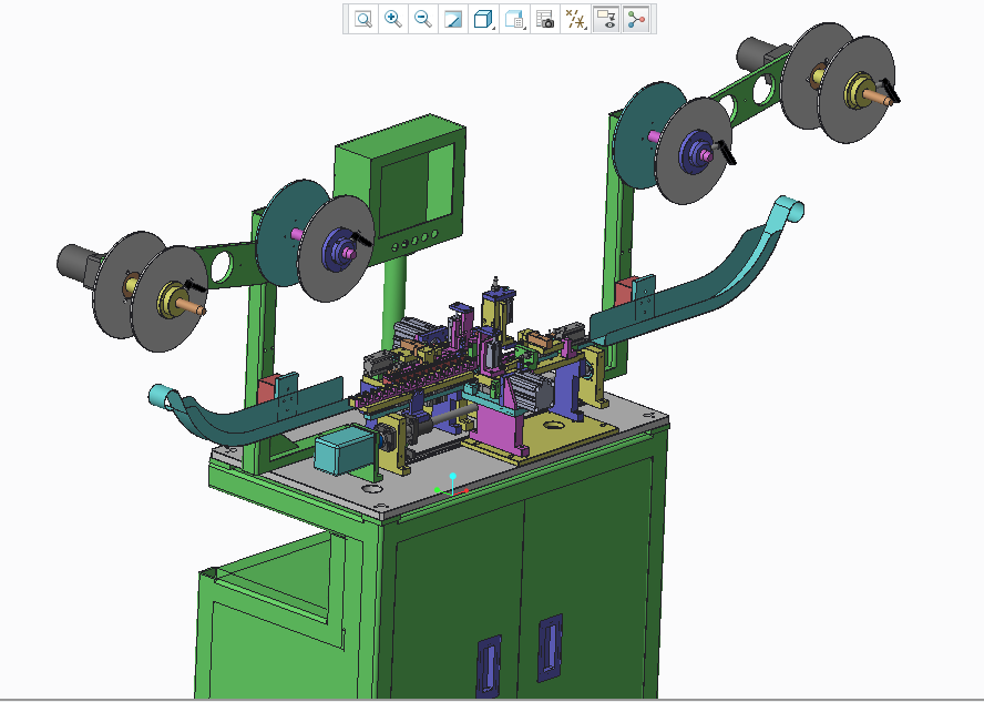 非标全自动插针裁切机3D模型