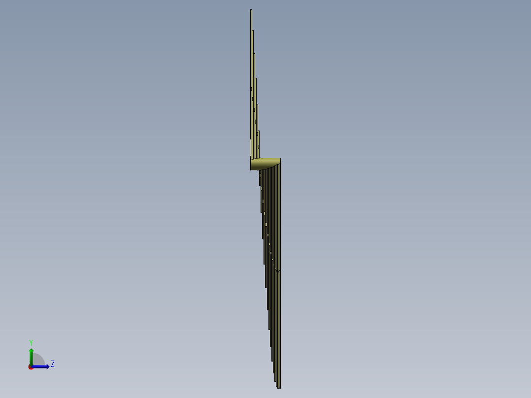 扇子外形设计左视图