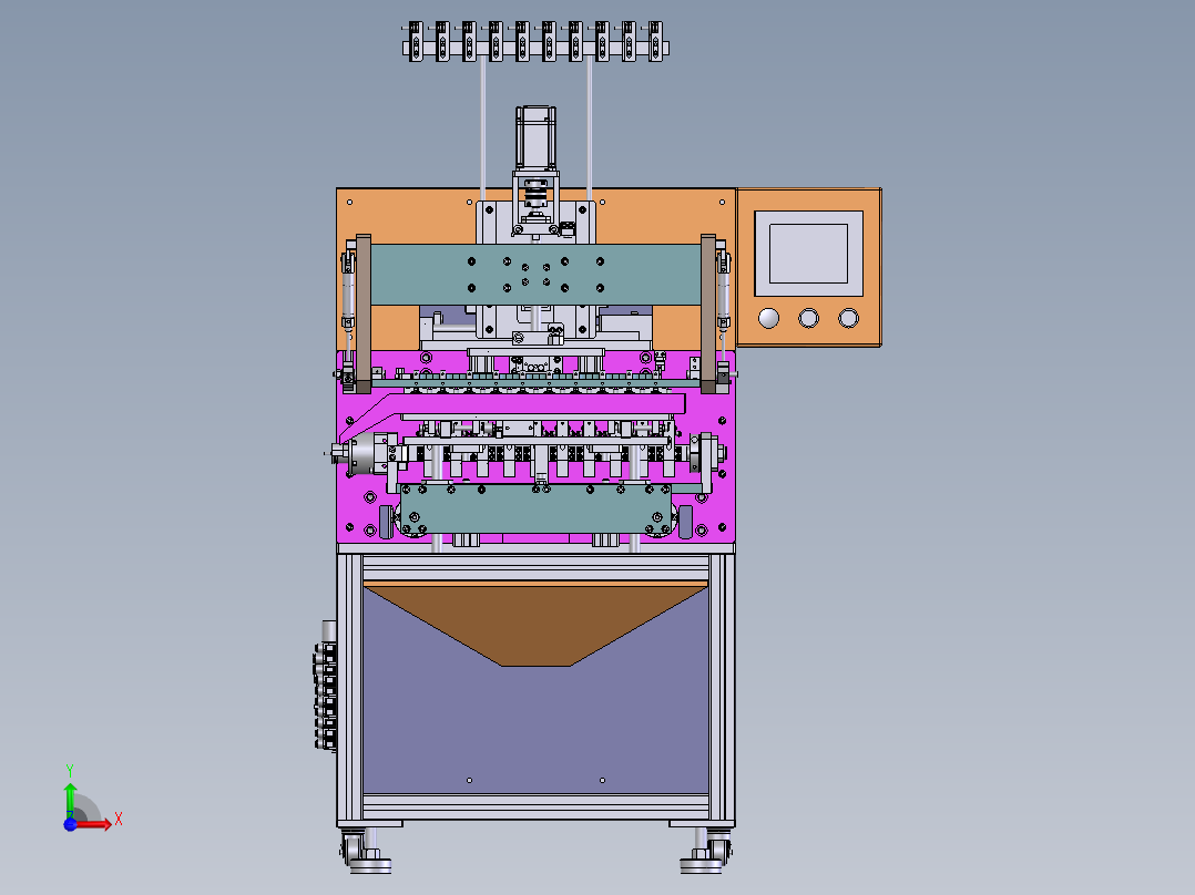 E058 电子产品绕线机前视图