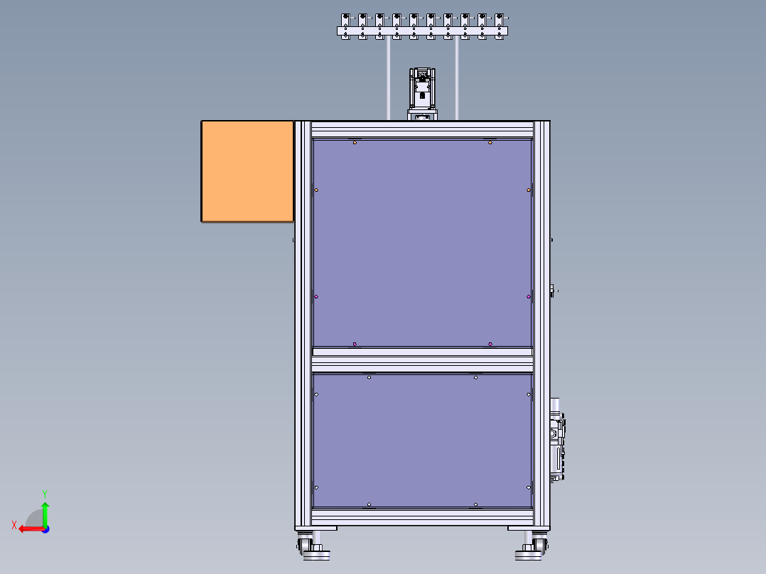 E058 电子产品绕线机后视图