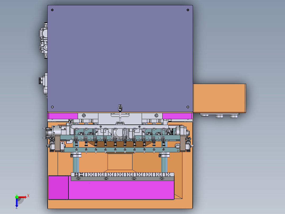 E058 电子产品绕线机俯视图