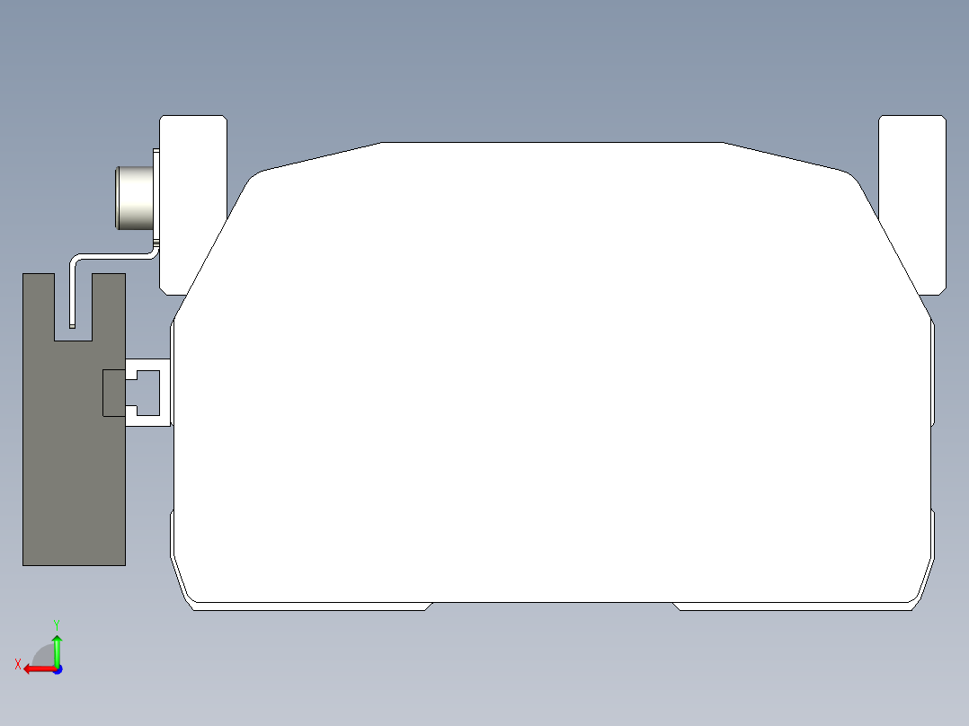 Toyo东佑达直线模组-ETH10-300-BC-100W-鋁端蓋后视图