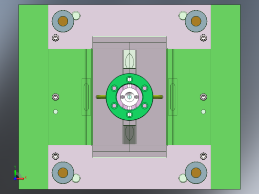 火车头塑料模具设计（全部结清）前视缩略图