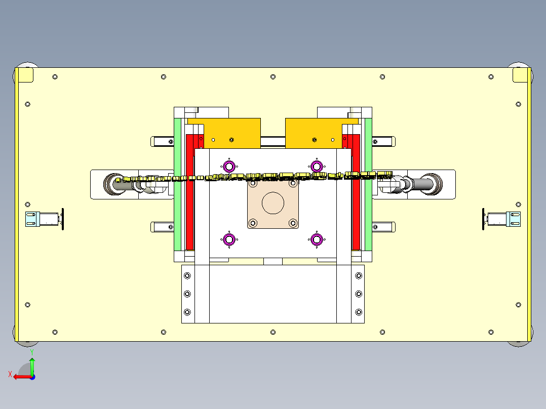 A2_U型三款折弯机SW2016后视图