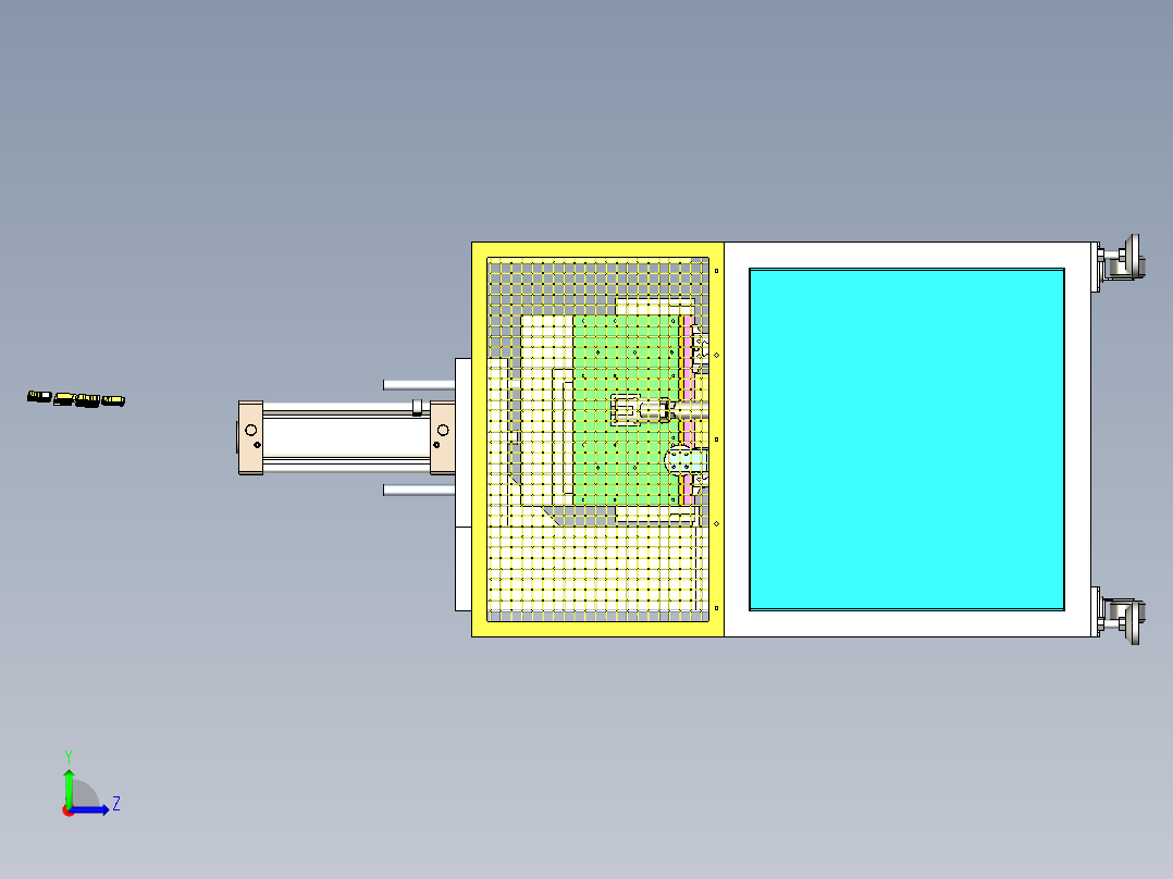 A2_U型三款折弯机SW2016左视图