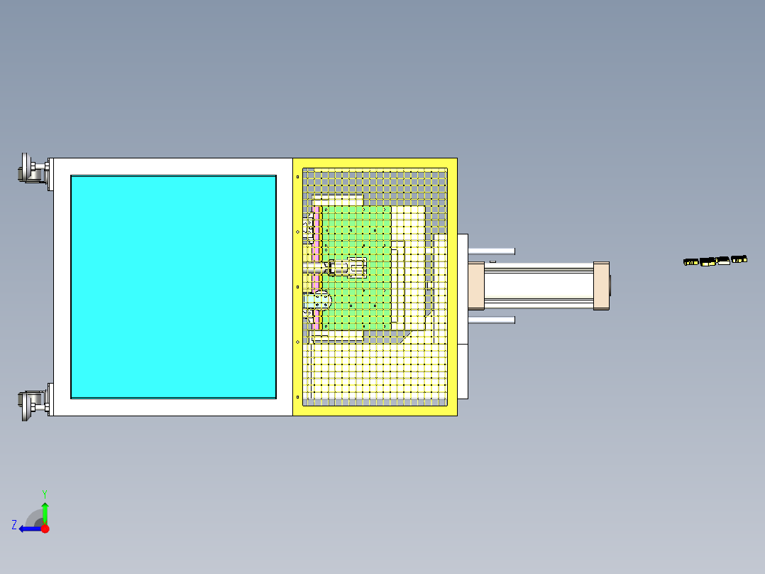 A2_U型三款折弯机SW2016右视图