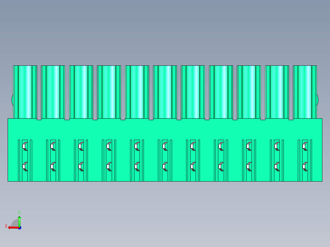 DEGSON 15EDG 系列 3.5mm 插拔式接线端子 FullPack-15EDGA-3.5-11P-14-00AH后视图