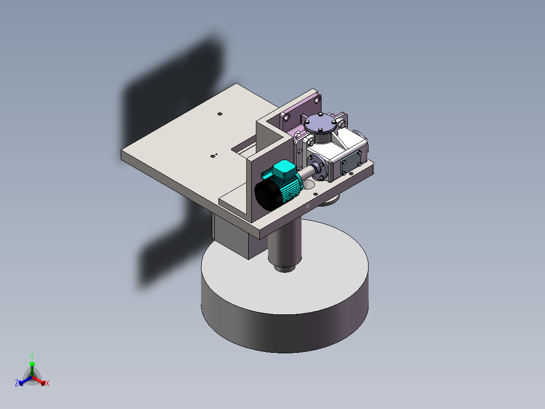 FZ15S五轴加工中心的自动换刀装置正等轴测图