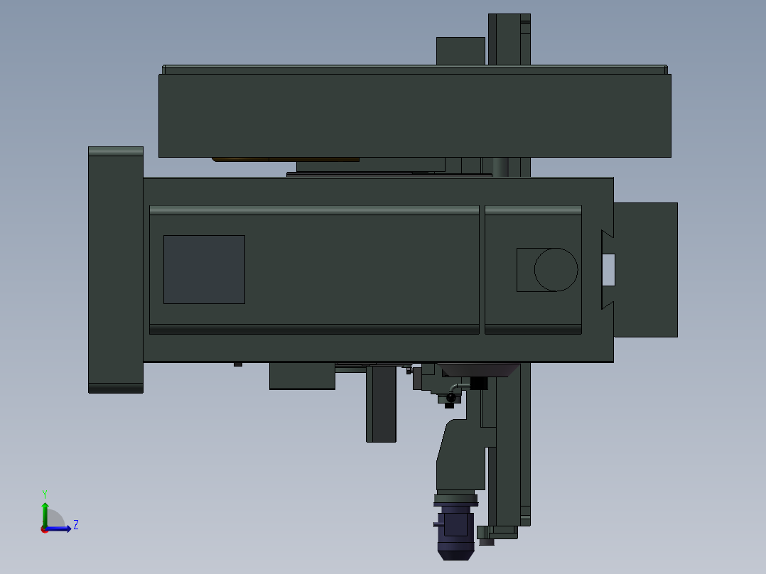 171三菱MR数控机床左视图