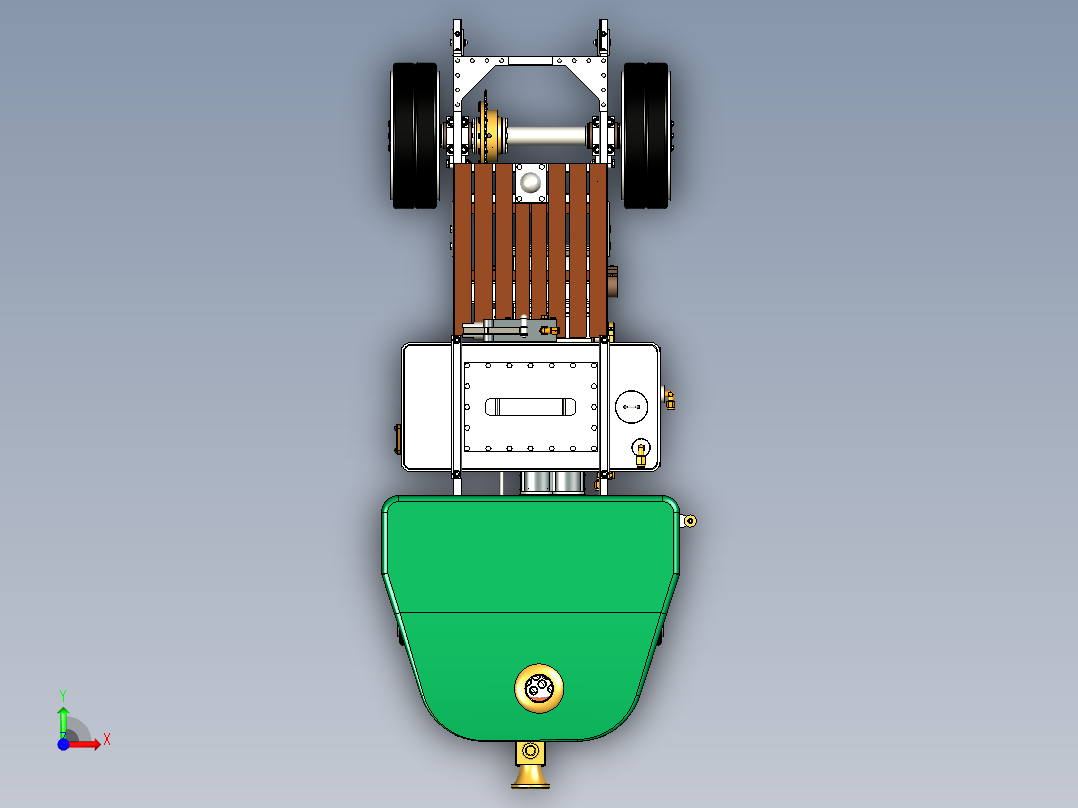 克莱顿蒸汽卡车前视图