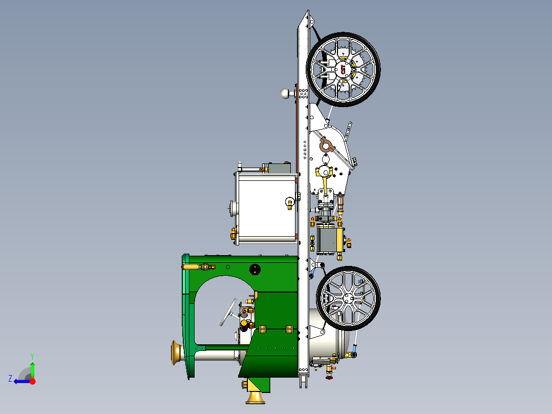 克莱顿蒸汽卡车右视图