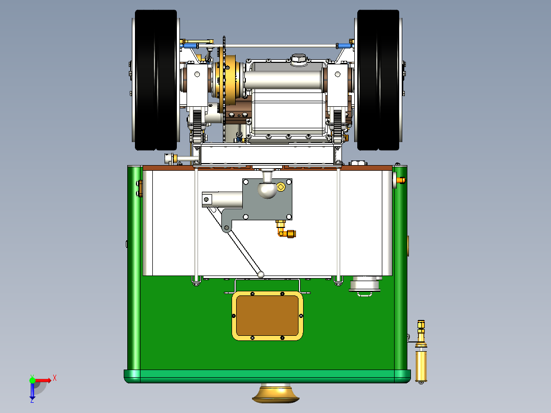 克莱顿蒸汽卡车俯视图
