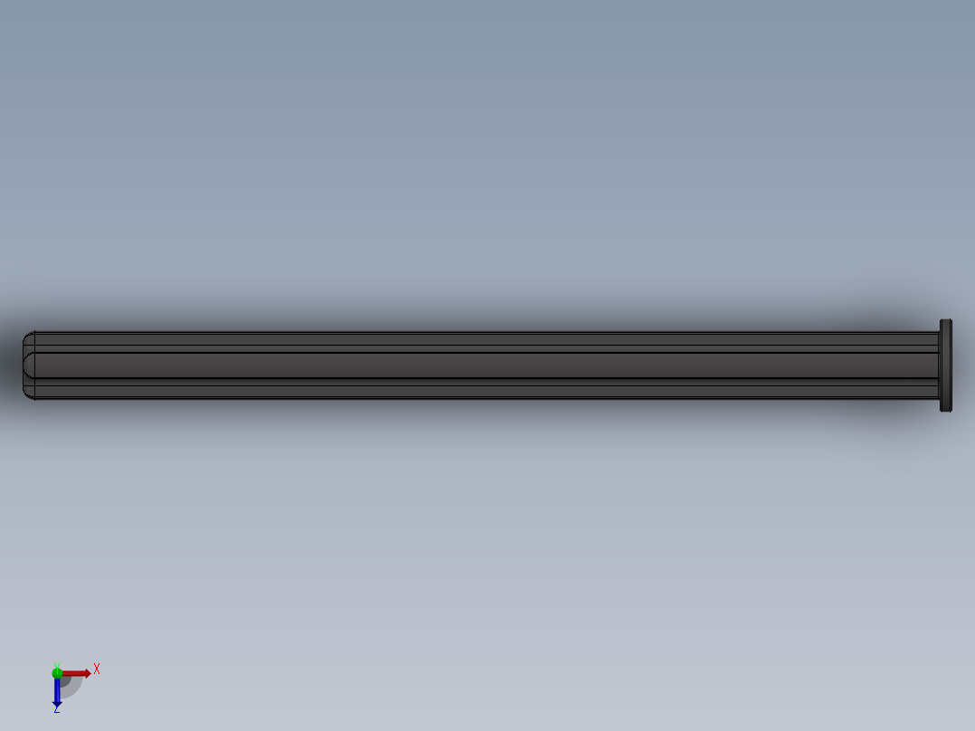 乐高机械组车桥-55013 DkStone Technic Axle 8 with Stop俯视图