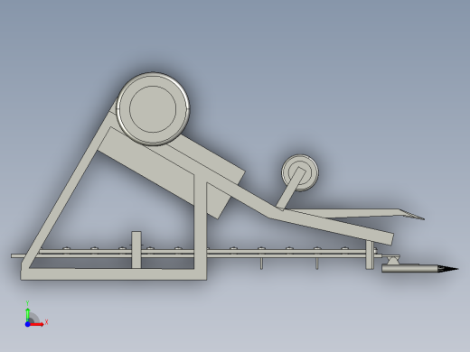 胡萝卜收获机三维模型前视缩略图