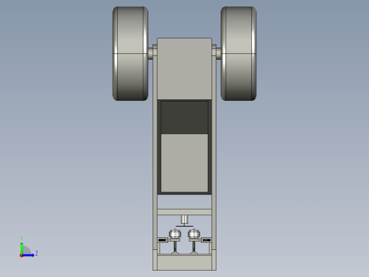 胡萝卜收获机三维模型左视缩略图