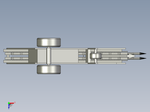 胡萝卜收获机三维模型俯视缩略图
