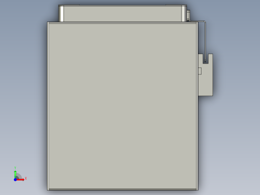 直线模组LHC14-S550-D设计图纸前视缩略图