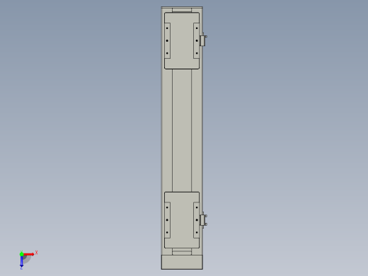 直线模组LHC14-S550-D设计图纸俯视缩略图