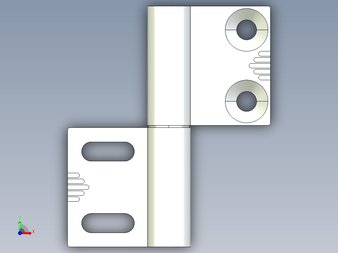 型材-KJN 10 SLOT ADJUSTABLE HINGE KJN544562前视图