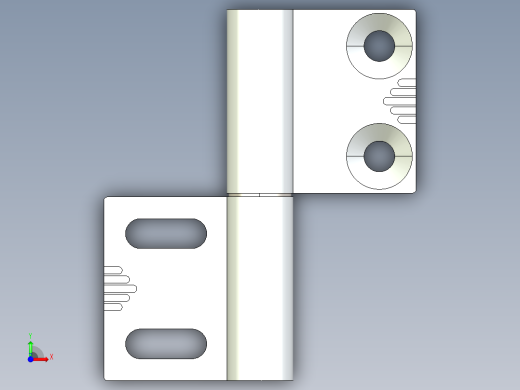 型材-KJN 10 SLOT ADJUSTABLE HINGE KJN544562前视缩略图