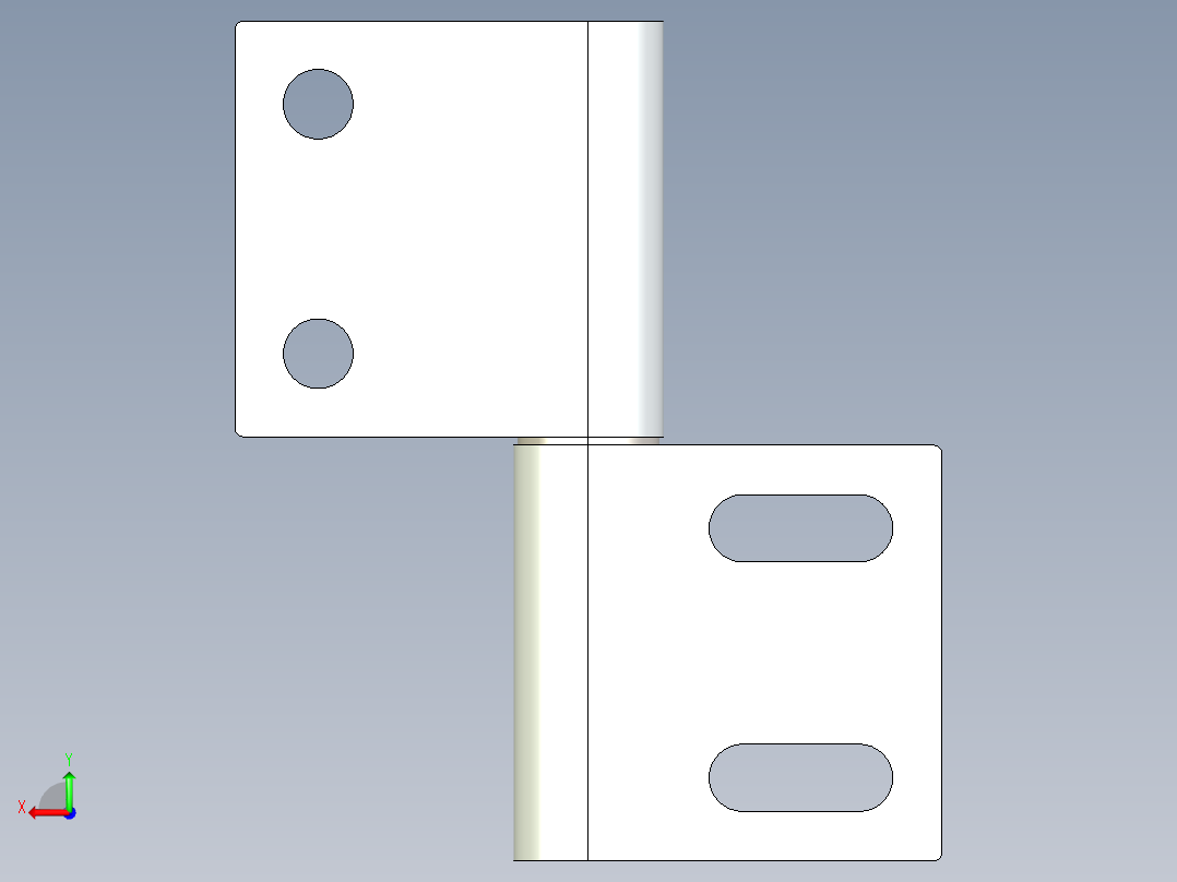 型材-KJN 10 SLOT ADJUSTABLE HINGE KJN544562后视图