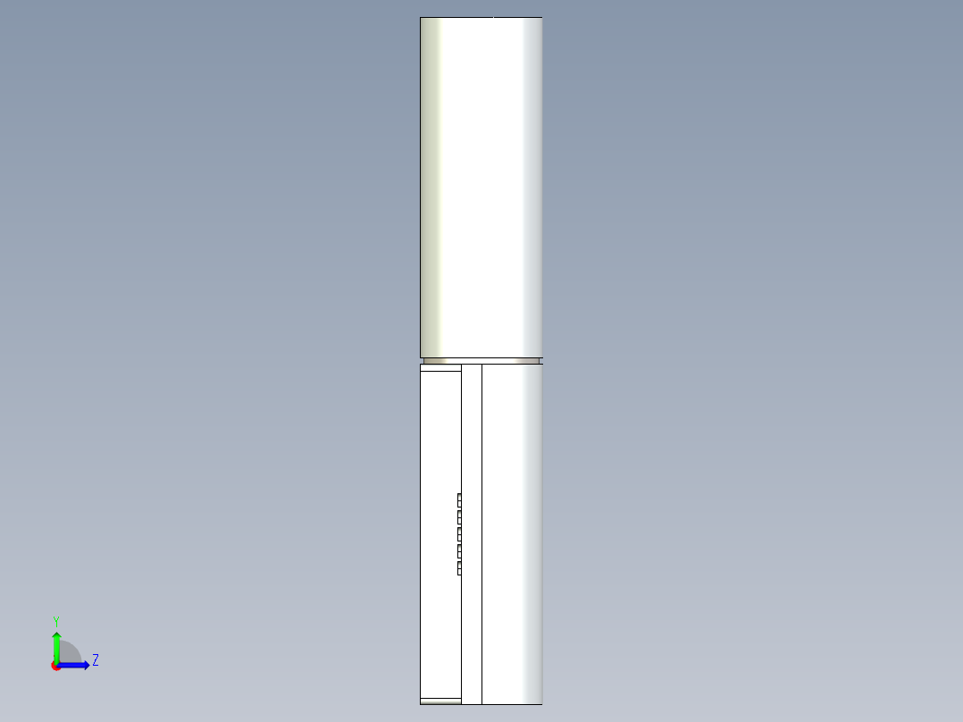 型材-KJN 10 SLOT ADJUSTABLE HINGE KJN544562左视图