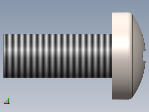 螺丝 M4 十字盘头-M4x10 Screw head.SLDPRT后视缩略图