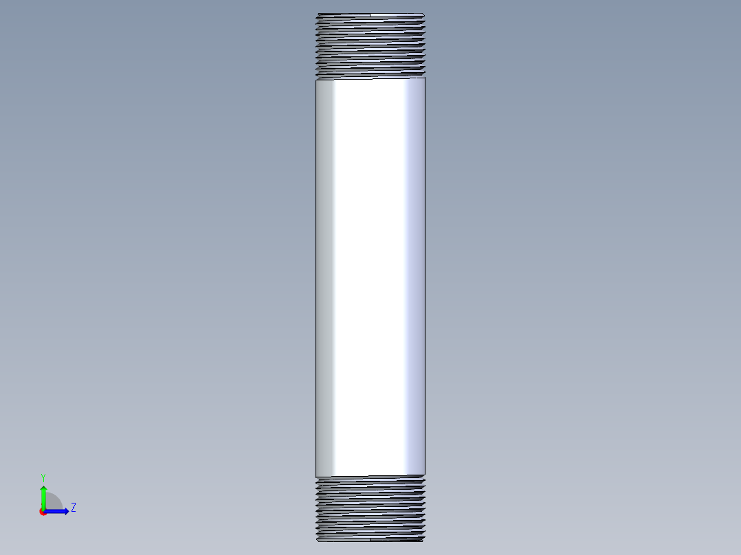 聚氯乙烯配件33-Sch80_Nipple_MPTxMPT_861-176_1.25in x 8in左视图