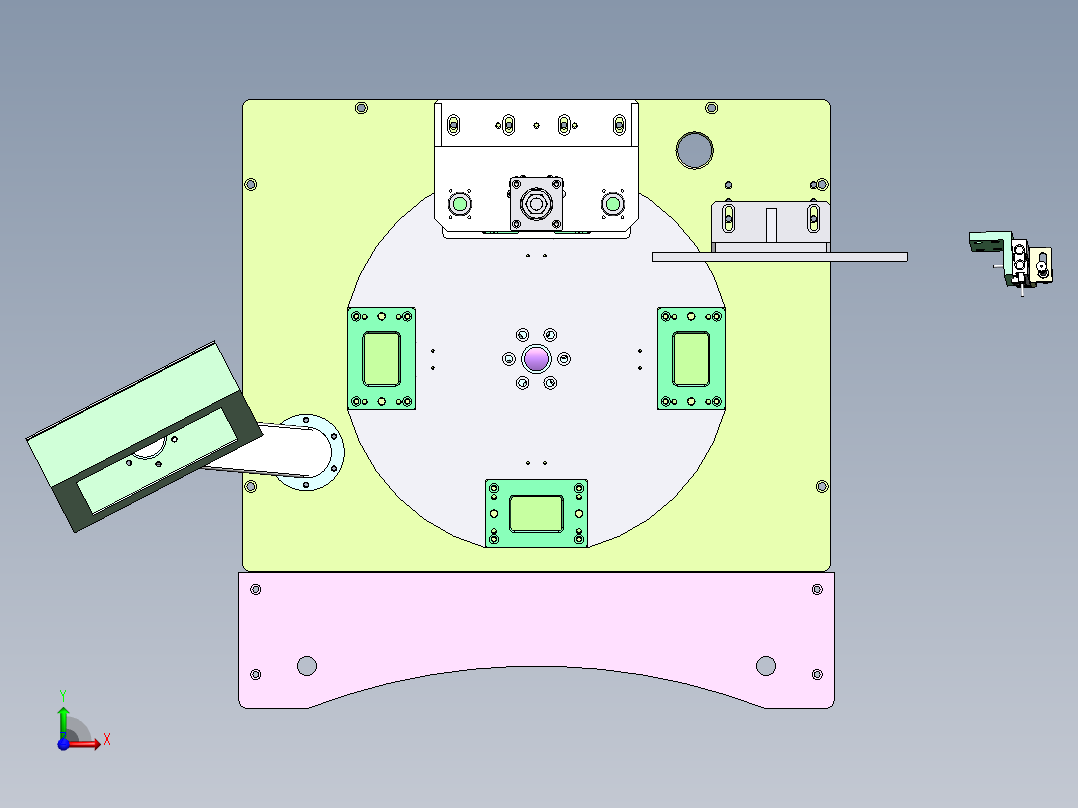 电器盒组装机前视图