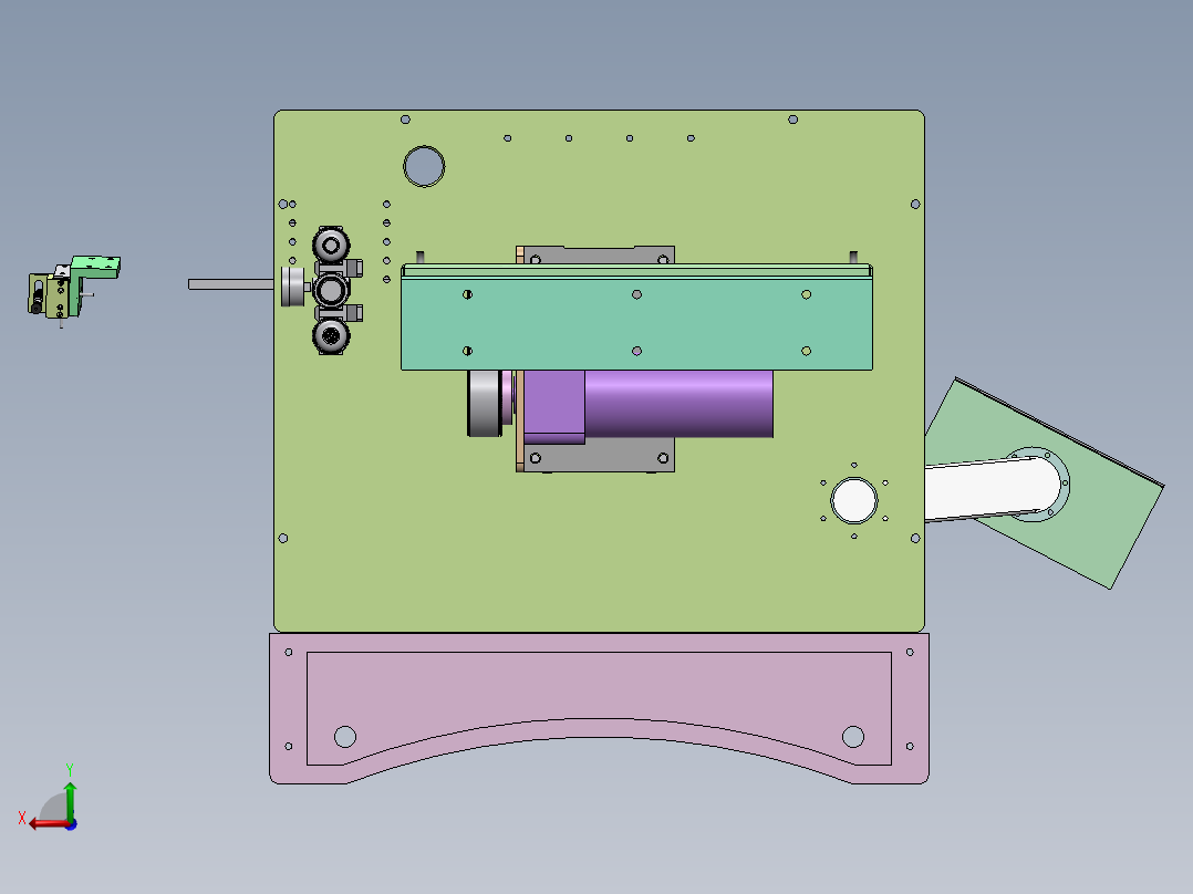 电器盒组装机后视图